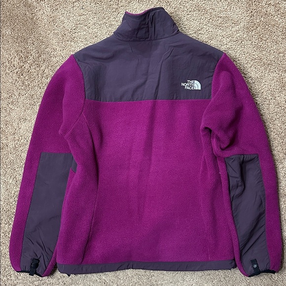 The North Face Magenta and Dark Gray Fleece Jacket - Picture 2 of 4